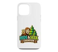 Bigfoot Panneau de Paix Cachette et S hampion Cartoon Coque pour iPhone 13 Pro Max