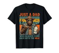 Bigfoot Papa est Juste Un Papa Qui revenait Toujours avec du Lait T-Shirt