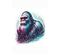 Bigfoot Paperback Notebook - Winter Series: Pop Art Snow