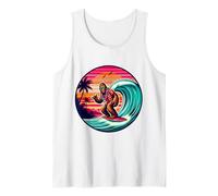 Bigfoot Planche de Surf Plage été Surf Sasquatch hawaïen Débardeur