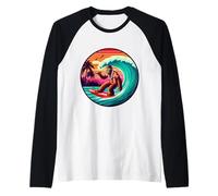 Bigfoot Planche de Surf Plage été Surf Sasquatch hawaïen Manche Raglan
