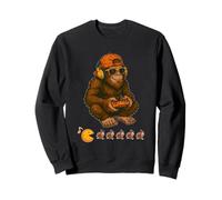 Bigfoot Playing Video Game Thanksgiving Day for Boys Mens Sweatshirt