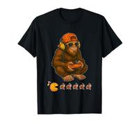 Bigfoot Playing Video Game Thanksgiving Day for Boys Mens T-Shirt