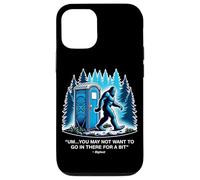 Bigfoot Porta Pot Amusant avec Inscription You May Not Want to Go in There Coque pour iPhone 12/12 Pro