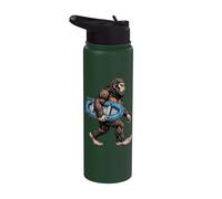 Bigfoot Raft Sasquatch River Rafting Adventure Humo Stainless Steel Insulated Water Bottle