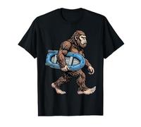Bigfoot Raft Sasquatch River Rafting Adventure Humo T-Shirt Graphique avec Valeur