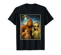 Bigfoot Rencontre Une Rencontre de Famille OVNI Extraterrestre T-Shirt