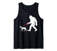 Bigfoot rétro Chien promeneur lévrier drôle Sasquatch Débardeur