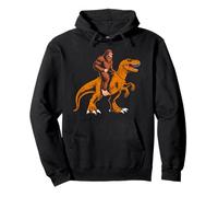 Bigfoot Riding Dinosaure Kids Sasquatch Riding T Rex Boys Sweat à Capuche