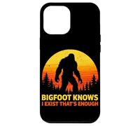 Bigfoot Sait Que j'existe, C'est Assez Sasquatch Vintage Coque pour iPhone 12 Pro Max