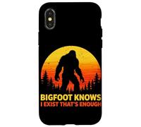 Bigfoot Sait Que j'existe, C'est Assez Sasquatch Vintage Coque pour iPhone X/XS