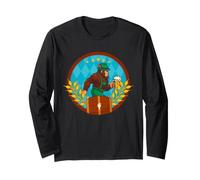 Bigfoot Sasquatch Bière Lederhose Bière Bavaroise Oktoberfest Manche Longue