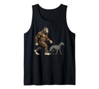 Bigfoot Sasquatch Chien promeneur lévrier drôle Débardeur