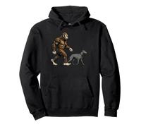 Bigfoot Sasquatch Chien promeneur lévrier drôle Sweat à Capuche