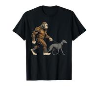 Bigfoot Sasquatch Chien promeneur lévrier drôle T-Shirt
