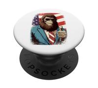 Bigfoot Sasquatch Élection présidentielle USA 2024 PopSockets PopGrip Adhésif
