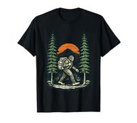Bigfoot Sasquatch Forest Camper Outdoor Randonnée Drôle T-Shirt