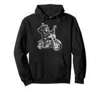 Bigfoot Sasquatch Motif Moto Sweat à Capuche