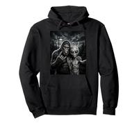 Bigfoot Sasquatch Selfie Rock sur UFO Funny Sweat à Capuche