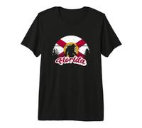 Bigfoot & Sasquatch State of Florida Flag Outdoors T-Shirt Haut de Gamme