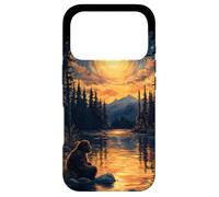 Bigfoot Sasquatch Van Gogh Art de la forêt Nocturne étoilée Coque pour iPhone 17 Pro