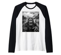 Bigfoot Selfie avec Monstre du Loch Ness et OVNI Manche Raglan