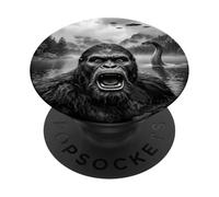 Bigfoot Selfie avec Monstre du Loch Ness et OVNI PopSockets PopGrip Adhésif