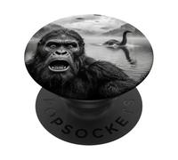 Bigfoot Selfie avec Monstre du Loch Ness et OVNI PopSockets PopGrip Adhésif