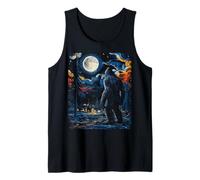 Bigfoot Starry Night - Van Gogh Inspired Sasquatch Art Tee Débardeur