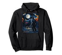 Bigfoot Starry Night - Van Gogh Inspired Sasquatch Art Tee Sweat à Capuche