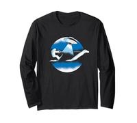 Bigfoot surfer avec Loch Ness et regardé par Aliens Manche Longue