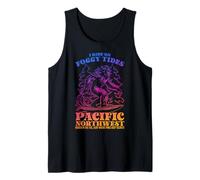 Bigfoot Surfing I Ride on Foggy Tides Pacific Northwest Débardeur
