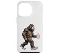 Bigfoot Tasse à café avec Inscription « Sasquatch Morning Coffee » Coque pour iPhone 13 Pro
