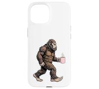 Bigfoot Tasse à café avec Inscription « Sasquatch Morning Coffee » Coque pour iPhone 15