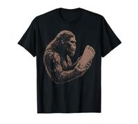 Bigfoot Tenant Une Empreinte géante Cryptid drôle T-Shirt