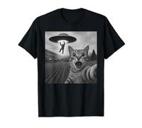 Bigfoot UFO Abduction Chat Selfie | Funny Alien Sci FI T-Shirt
