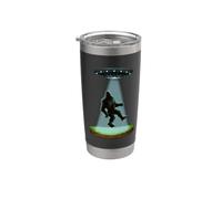 Bigfoot Ufo Abduction Sasquatch Abducted Alien Gobelet isotherme en acier inoxydable double paroi