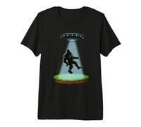 Bigfoot UFO Abduction Sasquatch Abducted Alien T-Shirt Haut de Gamme