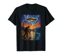 Bigfoot UFO Dinosaure Lac Monstre Mystérieux Rencontre T-Shirt Graphique avec Valeur