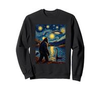 Bigfoot UFO Encounter Mystical Van Gogh Extraterrestre Sweatshirt