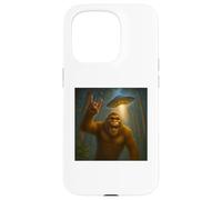 Bigfoot UFO Selfie avec Invasion drôle Alien Ape Art Novelty Coque pour iPhone 15 Pro