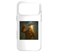 Bigfoot UFO Selfie avec Invasion drôle Alien Ape Art Novelty Coque pour iPhone 17 Pro Max