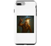 Bigfoot UFO Selfie avec Invasion drôle Alien Ape Art Novelty Coque pour iPhone 7 Plus/8 Plus
