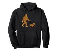Bigfoot Walking Cain Terrier Chien Papa Maman - Sasquatch Sweat à Capuche
