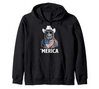 Bigfoot Yeti Lunettes de Soleil Chapeau Cowboy Drapeau Américain Bandana Sweat à Capuche