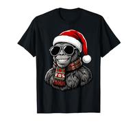 Bigfoot Yeti Sasquatch Chapeau de Père Noël Écharpe Lunettes de Soleil T-Shirt
