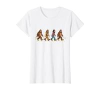 Bigfoot Yeti Sasquatch Road Funny Abbey Band Parodie T-Shirt Graphique avec Valeur