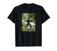 Bigfoot Yoga Warrior Pose drôle Sasquatch méditation T-Shirt
