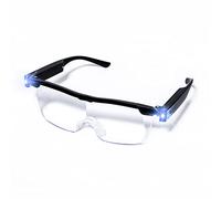 BIGFOX Lunettes de Lecture Lunette Loupe 2 Lumières LED 160% grossissement Professionnel Loupe de Lecture Loupe Eclairante Tous Les Travaux de Précision Réparations Couture Montres et Artisanat