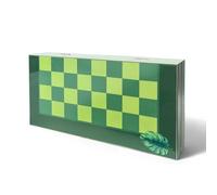 Biggdesign Nature Backgammon classique, corps en MDF, fermeture magnétique, surface résistante aux rayures, pierres de 36 mm, cube de 9 mm, fabriqué en turquoise